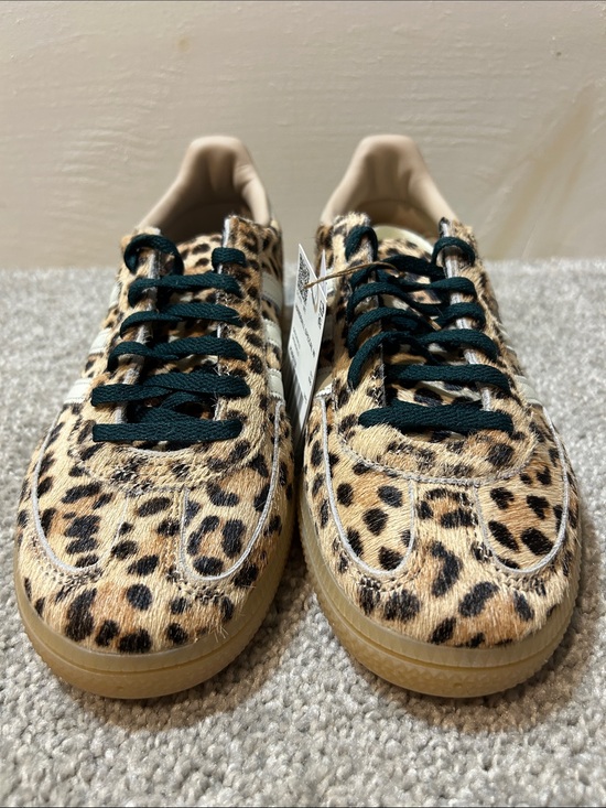 adidas Shoes - New Adidas Women's Handball Spezial Leopard-Print Sneakers in Beige